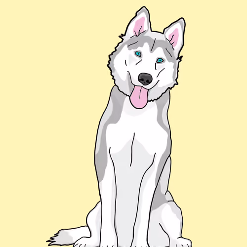 Original Greyscale Husky
