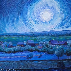 Night near Heidelberg