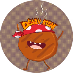Funny Deary Steak Logo