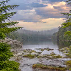 Vermont through the fog
