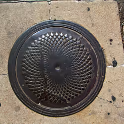 Street Coin with Radial Diamonds