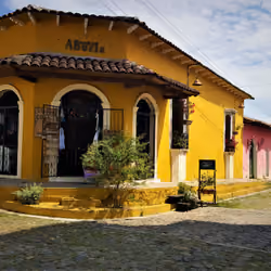 picturesque Street of Suchitoto, El Salvador 