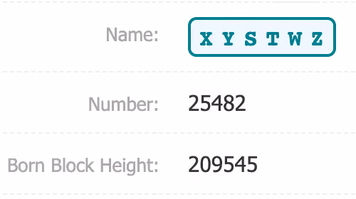 The number 25482 Hacash Diamond - XYSTWZ
