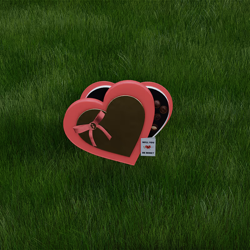 Heart Shaped Chocolate Box
