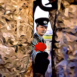 #0003 East German Guard Upon the Fall of Berlin Wall