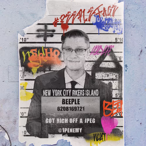 Beeple: Mugshot Line Up By 1PENEMY 1/1 12/250 editions