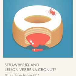 Strawberry and Lemon Verbena CRONUT no 29