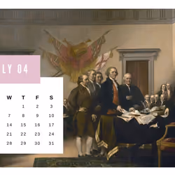 July 4 - United States Independence Day