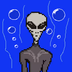 Pixi Alien #10 - Underwater Pixi Alien