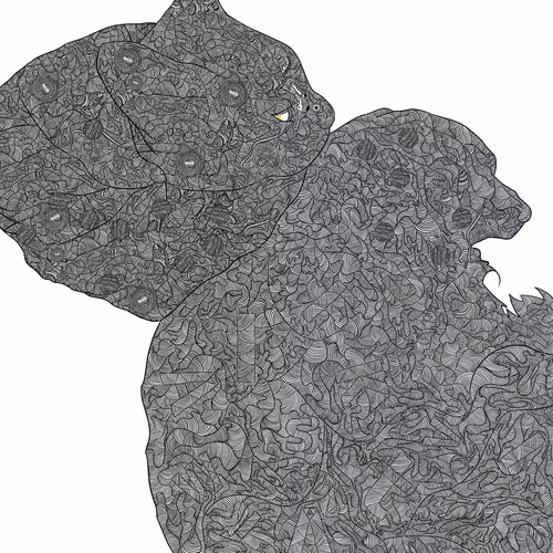 Pattern art#6 Cat&Dog