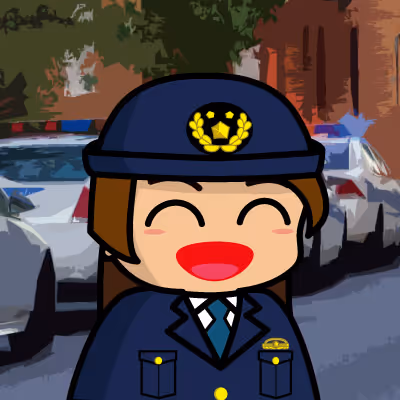 smile girl #52 policewoman