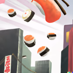 Sushi rain