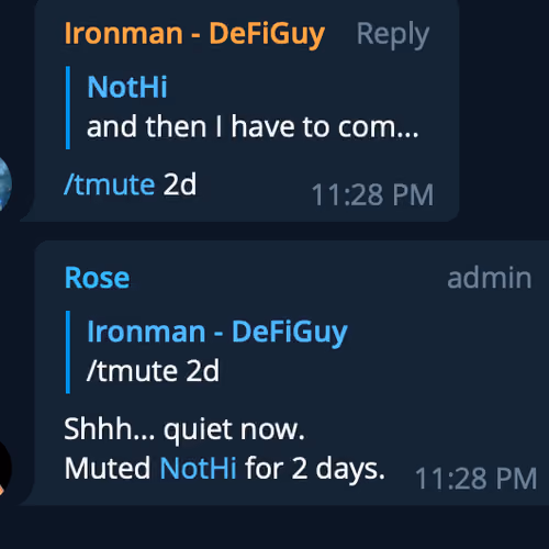 NOTHI HAS BEEN MUTED