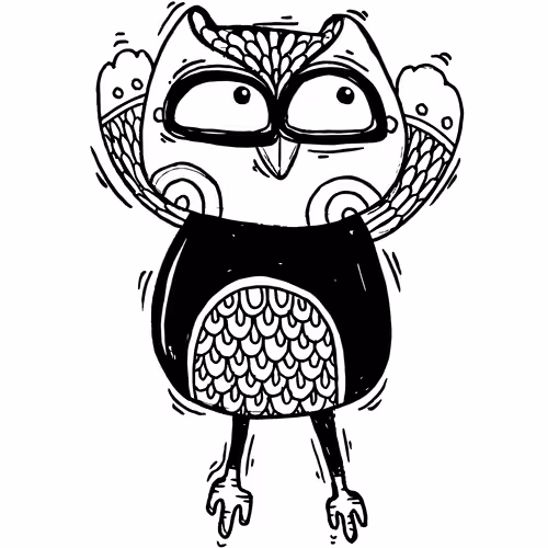 Owl Doodle #04