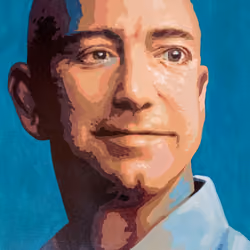 Jeff Bezos "King Midas". Oil Painting.