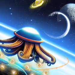 Octopus Space ship