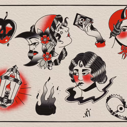 Onis Tattoo Flash
