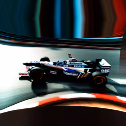 Damon Hill: Red, White, & Blue Brilliance.