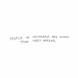People on Instagram are sadder then they appear.