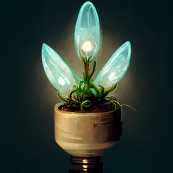 Lit Succulent