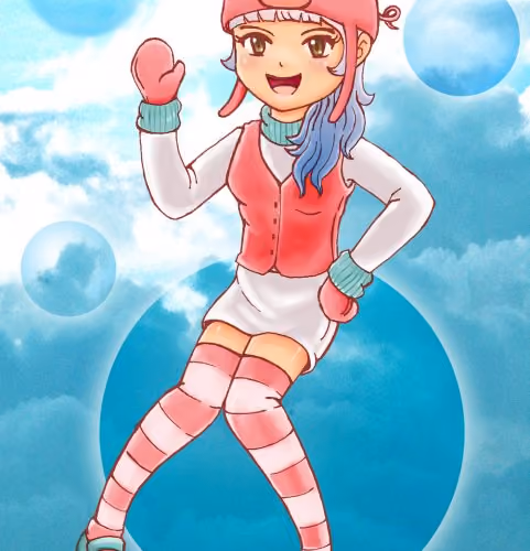 Girl and bubble 