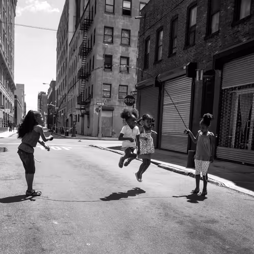 One, Two, Three, Up the Ladder. I am Here Girls Reclaiming Safe Spaces, Brooklyn, NY 2008