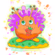 Monsters flowers funny rainbow monsters.