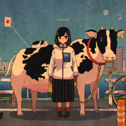 牛の散歩/Cow walk