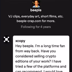 XCOPY TO BEEPLE