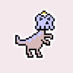 PixelSaurus Rex #0360 [Skull Rare]