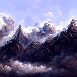 Cloudy Mountains