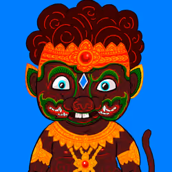 49. Masked Phran brown Monkey