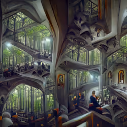 4 dimensional Forest cathedral