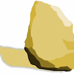 Yellow EtherRock manual painting