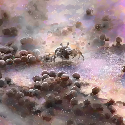 Crab who created art and I made it again