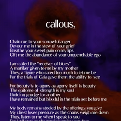 Callous Poem