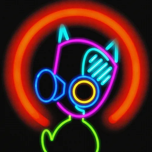 mikey#026 neon cat