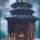 The Messenger of Fire, Kun Lam Tong (Buddhist Temple) - Linen Signed Copy + Jpeg + Painting Video