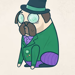 Crypto pug PLA