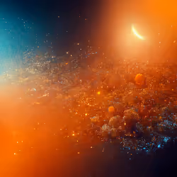Comet Galaxy Orange Unreal Engine