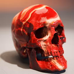 Cristal Cráneo #22 - Red Agate