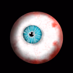 Blue Eyeball #001