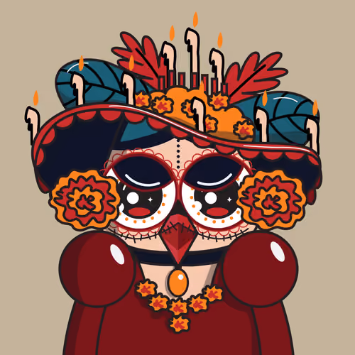 Owl santa muerte #28