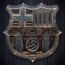 #2 Steampunk Football Logos : Barcelona