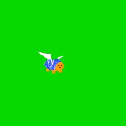 Small Turtle with Diamonds #103