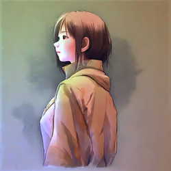 saide face  raincoat