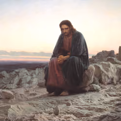 Kramskoy I. N. - Christ in the Desert