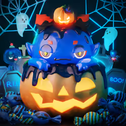 CNPcakeEX #00064 Halloween2022-Ya-ma Blue