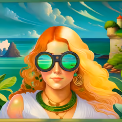 Glimpses of Beauty: Through the Golden Eyes of the Greek Muse 5/8#