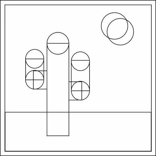 Coordinate Blueprints: Patchwork Saguaros